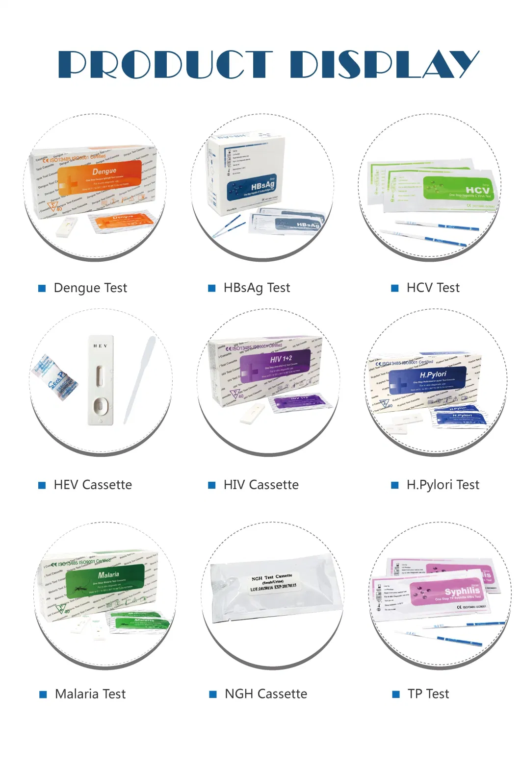 Factory Sale Infectious Diease HP Antibody Plasma Strip/Cassette Test